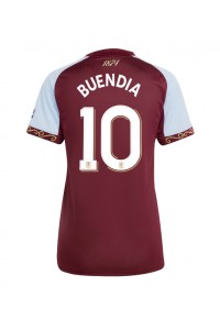 Aston Villa Emiliano Buendia #10 Fotballdrakt Hjemme Klær Dame 2025-26 Korte ermer